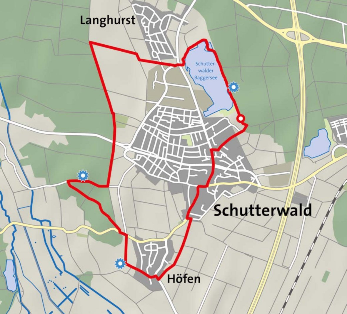 Strecke Sagenrundweg Schutterwald Strecke Sagenrundweg Schutterwald
