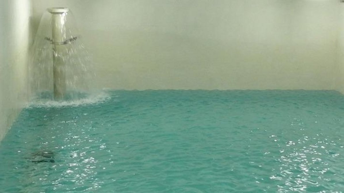 Vorratsbecken Wasserwerk Bild vom Vorratsbecken im Wasserwerk