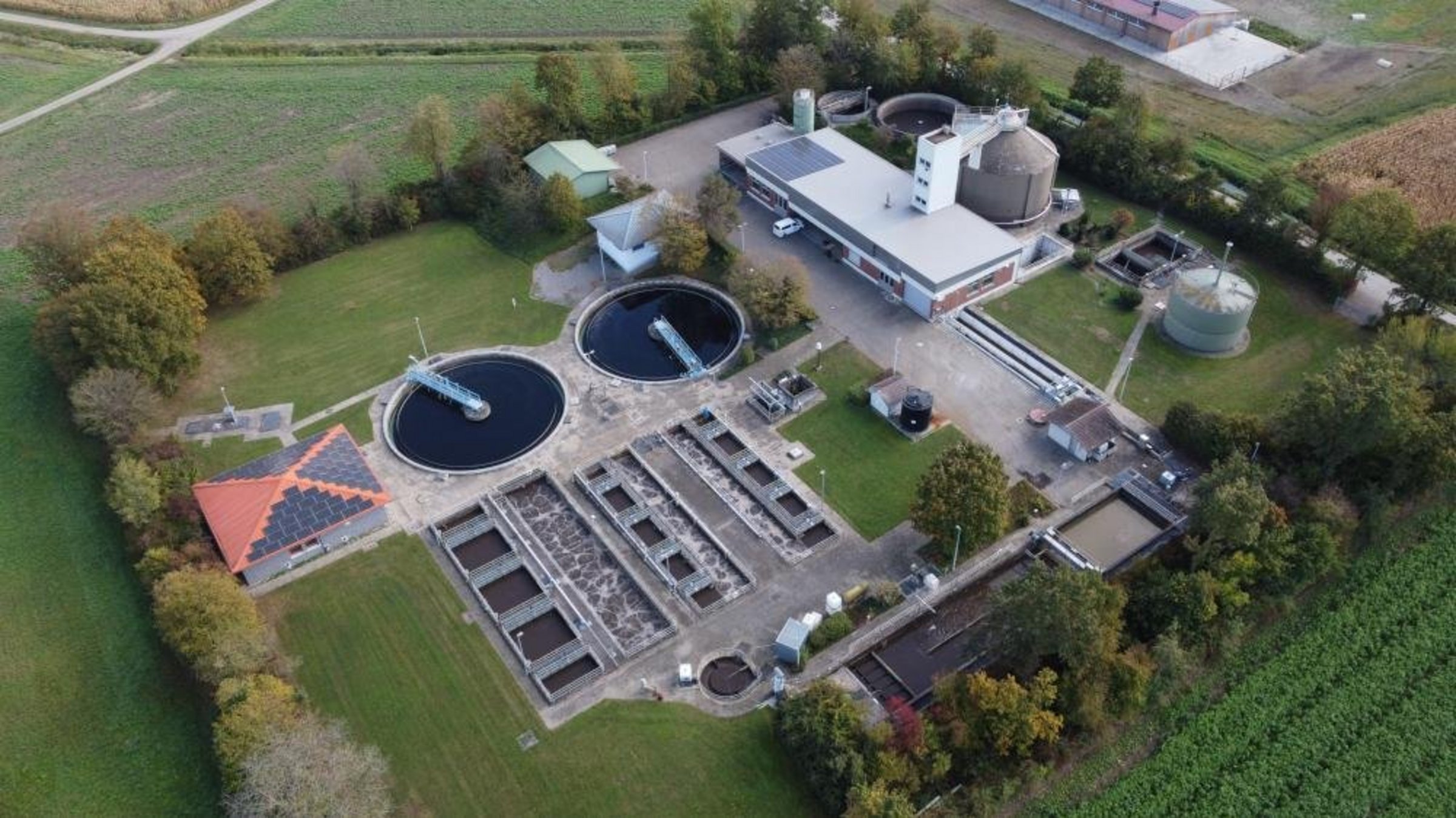 Verbandskläranlage Bild der Verbandskläranlage von oben